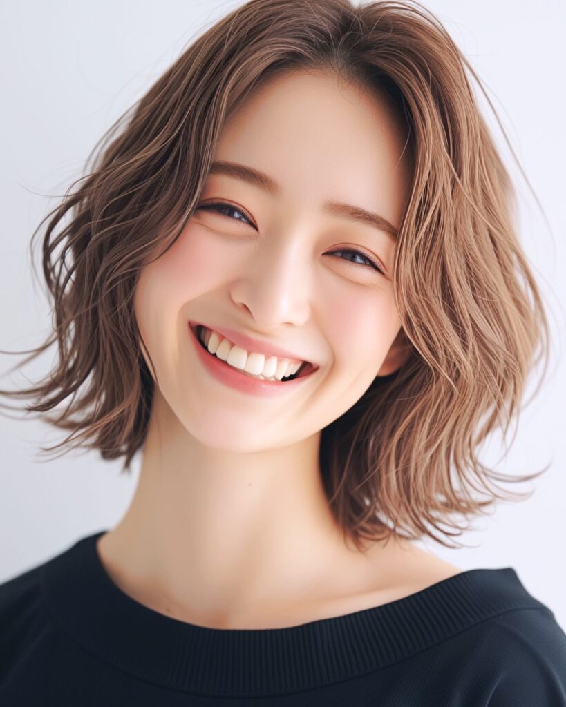 ミディアムボブの女性