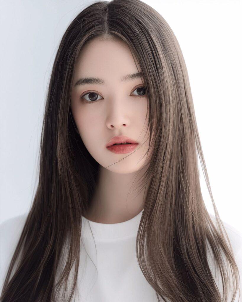 黒髪ロングの女性